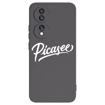 Picasee crna silikonska maskica za Honor 70 - Picasee - old logo - white