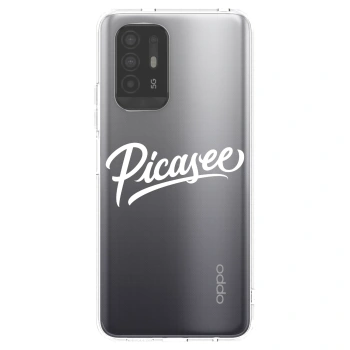Picasee silikonska prozirna maskica za OPPO A94 5G - Picasee - old logo - white