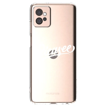 Picasee silikonska prozirna maskica za Motorola Moto G32 - Picasee - old logo - white
