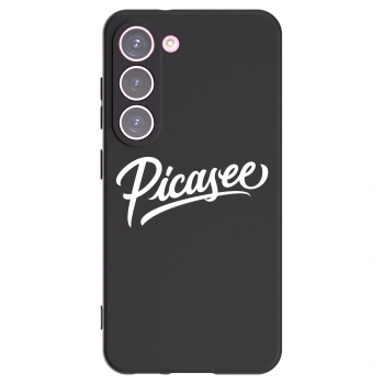 Picasee crna silikonska maskica za Samsung Galaxy S23 5G - Picasee - old logo - white