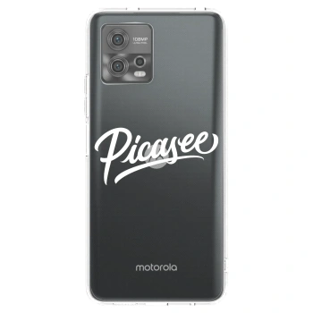 Picasee silikonska prozirna maskica za Motorola Moto G72 - Picasee - old logo - white