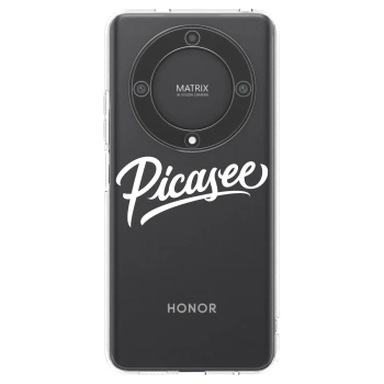 Picasee silikonska prozirna maskica za Honor Magic5 Lite 5G - Picasee - old logo - white