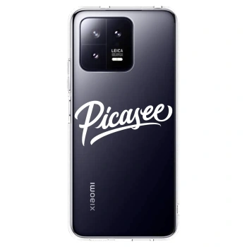 Picasee silikonska prozirna maskica za Xiaomi 13 Pro - Picasee - old logo - white