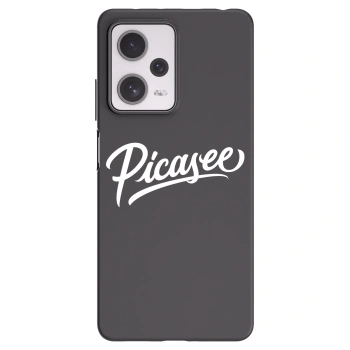 Picasee crna silikonska maskica za Xiaomi Redmi Note 12 Pro+ 5G - Picasee - old logo - white