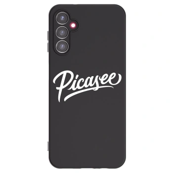 Picasee crna silikonska maskica za Samsung Galaxy A14 4G A145R - Picasee - old logo - white