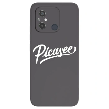 Picasee crna silikonska maskica za Xiaomi Redmi 12C - Picasee - old logo - white