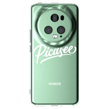 Picasee silikonska prozirna maskica za Honor Magic5 Pro - Picasee - old logo - white