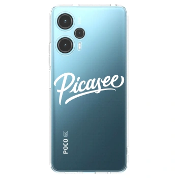 Picasee silikonska prozirna maskica za Xiaomi Poco F5 - Picasee - old logo - white