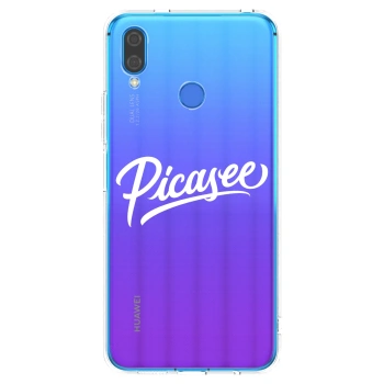 Picasee silikonska prozirna maskica za Huawei Nova 3 - Picasee - old logo - white