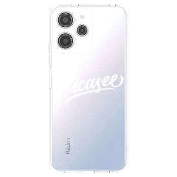 Picasee silikonska prozirna maskica za Xiaomi Redmi 12 4G - Picasee - old logo - white