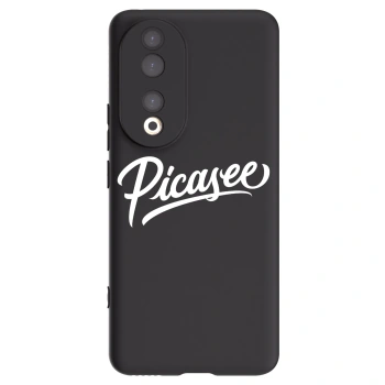 Picasee crna silikonska maskica za Honor 90 5G - Picasee - old logo - white