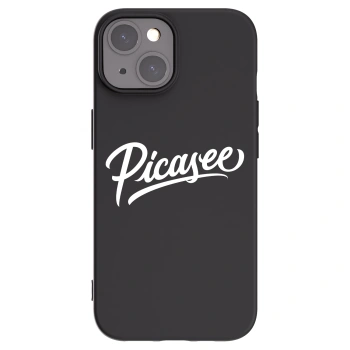 Picasee crna silikonska maskica za Apple iPhone 15 - Picasee - old logo - white