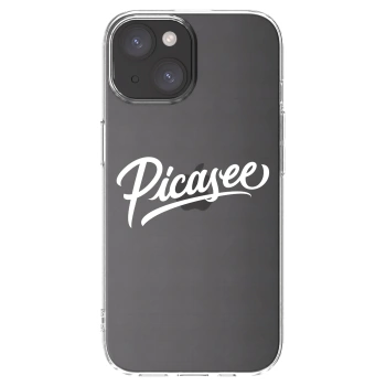Picasee silikonska prozirna maskica za Apple iPhone 15 - Picasee - old logo - white