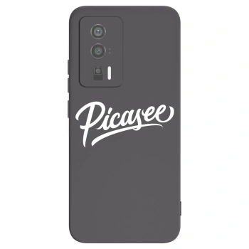 Picasee crna silikonska maskica za Xiaomi Poco F5 Pro 5G - Picasee - old logo - white