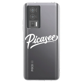 Picasee silikonska prozirna maskica za Xiaomi Poco F5 Pro 5G - Picasee - old logo - white