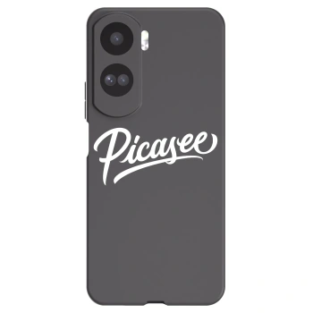 Picasee crna silikonska maskica za Honor 90 Lite 5G - Picasee - old logo - white