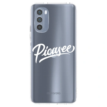 Picasee silikonska prozirna maskica za Motorola Moto G62 - Picasee - old logo - white