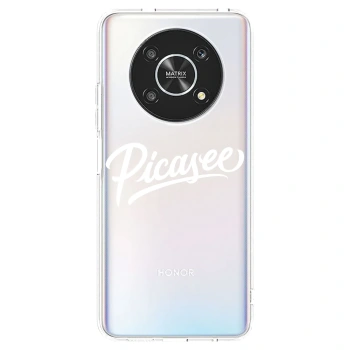 Picasee silikonska prozirna maskica za Honor Magic4 Lite 5G - Picasee - old logo - white