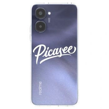 Picasee silikonska prozirna maskica za Realme 10 4G - Picasee - old logo - white