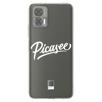 Picasee silikonska prozirna maskica za Motorola Edge 30 Neo - Picasee - old logo - white