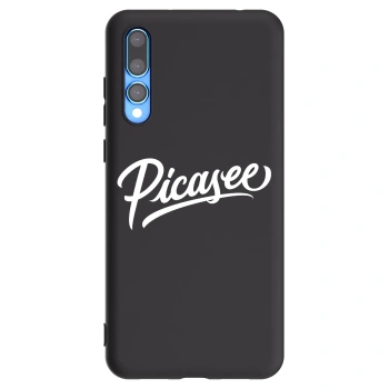 Picasee crna silikonska maskica za Huawei P20 Pro - Picasee - old logo - white