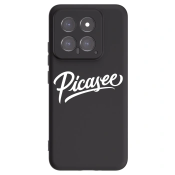 Picasee crna silikonska maskica za Xiaomi 14 - Picasee - old logo - white