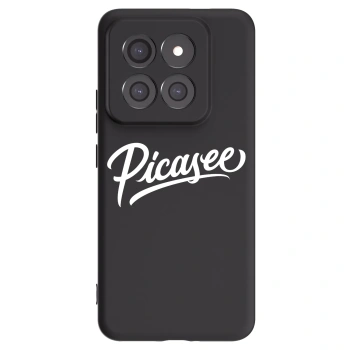 Picasee crna silikonska maskica za Xiaomi 14 Pro - Picasee - old logo - white