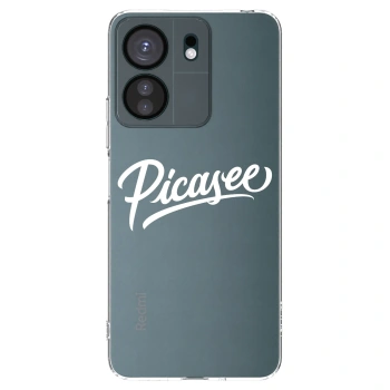 Picasee silikonska prozirna maskica za Xiaomi Redmi 13C 4G - Picasee - old logo - white