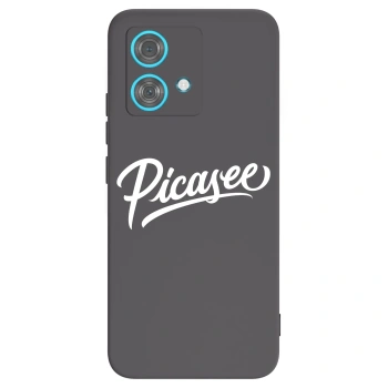 Picasee crna silikonska maskica za Motorola Edge 40 Neo - Picasee - old logo - white