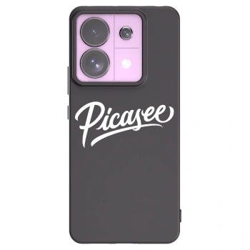 Picasee crna silikonska maskica za Xiaomi Redmi Note 13 Pro 5G - Picasee - old logo - white
