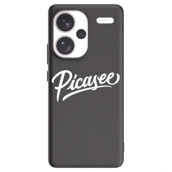 Picasee crna silikonska maskica za Xiaomi Redmi Note 13 Pro+ 5G - Picasee - old logo - white