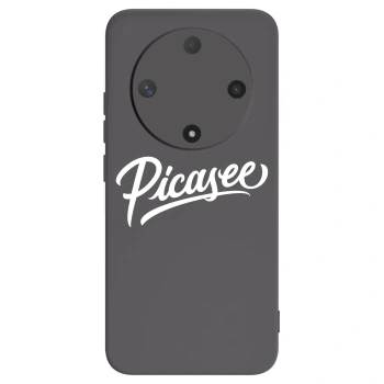Picasee crna silikonska maskica za Honor Magic6 Lite 5G - Picasee - old logo - white