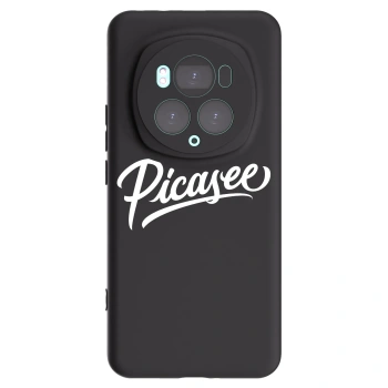 Picasee crna silikonska maskica za Honor Magic6 Pro - Picasee - old logo - white