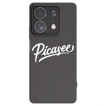 Picasee crna silikonska maskica za Xiaomi Redmi Note 13 Pro 4G - Picasee - old logo - white