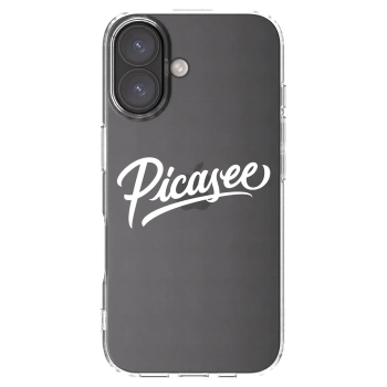 Picasee silikonska prozirna maskica za Apple iPhone 16 - Picasee - old logo - white