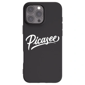 Picasee crna silikonska maskica za Apple iPhone 16 Pro Max - Picasee - old logo - white