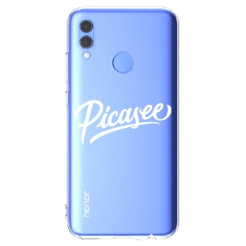 Picasee silikonska prozirna maskica za Huawei P Smart 2019 - Picasee - old logo - white