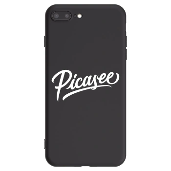 Picasee crna silikonska maskica za Apple iPhone 7 Plus - Picasee - old logo - white