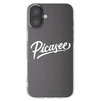 Picasee silikonska prozirna maskica za Apple iPhone 16 Plus - Picasee - old logo - white