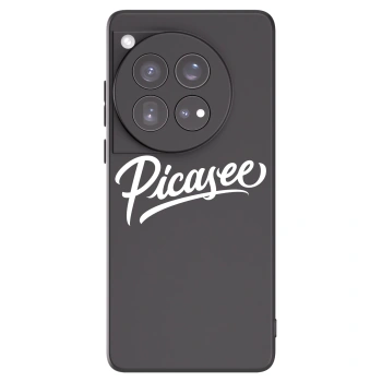 Picasee crna silikonska maskica za OnePlus 12 5G - Picasee - old logo - white