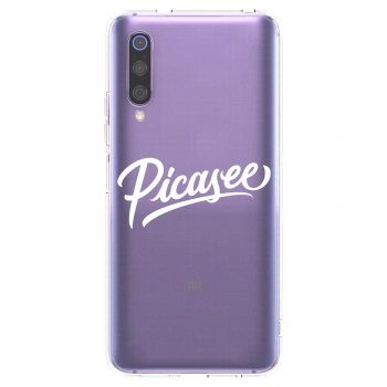 Picasee silikonska prozirna maskica za Xiaomi Mi 9 - Picasee - old logo - white