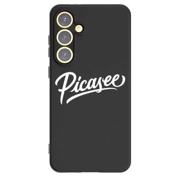 Picasee crna silikonska maskica za Samsung Galaxy S24 FE S721B - Picasee - old logo - white