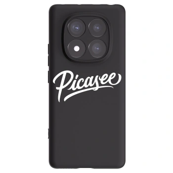 Picasee crna silikonska maskica za Xiaomi Redmi Note 14 Pro+ 5G - Picasee - old logo - white