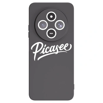 Picasee crna silikonska maskica za Xiaomi Redmi 14C - Picasee - old logo - white
