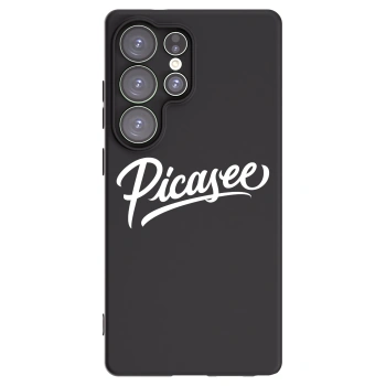Picasee crna silikonska maskica za Samsung Galaxy S25 Ultra 5G - Picasee - old logo - white