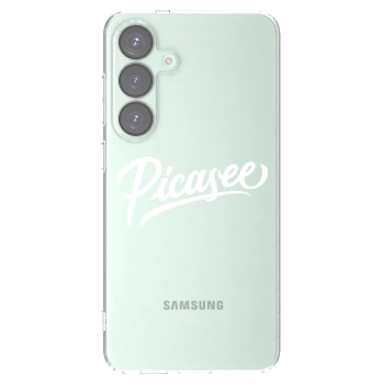 Picasee silikonska prozirna maskica za Samsung Galaxy S25+ 5G - Picasee - old logo - white