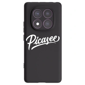 Picasee crna silikonska maskica za Xiaomi Redmi Note 14 Pro 4G - Picasee - old logo - white
