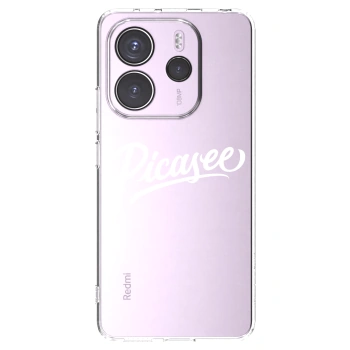 Picasee silikonska prozirna maskica za Xiaomi Redmi Note 14 4G - Picasee - old logo - white