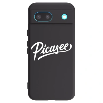 Picasee crna silikonska maskica za Google Pixel 8 - Picasee - old logo - white