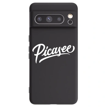 Picasee crna silikonska maskica za Google Pixel 8 Pro - Picasee - old logo - white